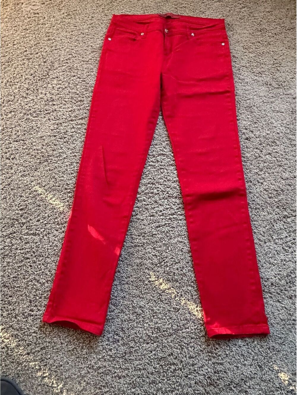 Women's bright red skinny jeans U-51 Authentic Denim Size 13/14